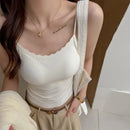 Sexy Hot Girl Spaghetti Strap Camisole Women's Ice Silk Back - LuxSable