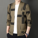 Men's Trendy Versatile Long-sleeve Knitted Sweater Coat - LuxSable