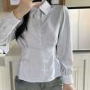 Womens Casual Striped Shirt
