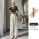 SpringAutumn New High-end Loose Straight-leg Pants That Hide Hips And Slim - LuxSable