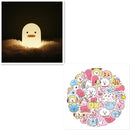 Nordic Cute Lovely Cartoon Dull Duck Led Night Light Silicone USB Charging NightLight Holiday Gifts Kids Room Bedside Bedroom - LuxSable