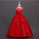 Fashion Children's Long Summer Piano Performance Costume Dress - LuxSable