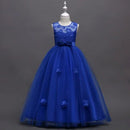 Fashion Children's Long Summer Piano Performance Costume Dress - LuxSable