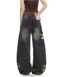Floral Embroidered Jeans
