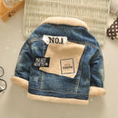 Children's Baby Thickened 4 Korean Style Fur Collar Jacket Top - LuxSable