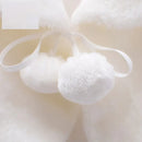 Autumn And Winter Plush Inverness Dresses Of Bride Fellow Kids Matching Performance Clothes Waistcoat - LuxSable