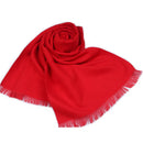 Men's Solid Color Double-sided Velvet Tassel Scarf - LuxSable