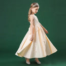 Fashion Children's Long Summer Piano Performance Costume Dress - LuxSable