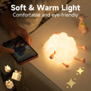 Cute Silicone Night Lights Sheep Cartoon Bedroom Lamp For Children's Room Decor Rechargeable Timing Dimming Sleep Night Light - LuxSable
