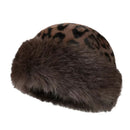 Leopard Print Mongolian Hat For Women - LuxSable