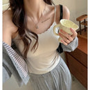 Sexy Hot Girl Spaghetti Strap Camisole Women's Ice Silk Back - LuxSable